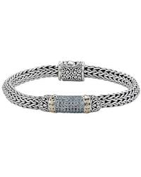 Samuel B. - Semiprecious Stone Textured Bangle Bracelet - Lyst