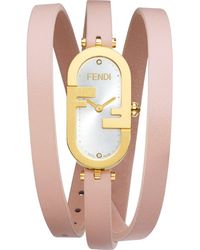 Fendi - O'Lock Diamond Embellished Wrap Watch, 14.8Mm X 28.3Mm - Lyst
