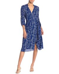 Ba&sh Folia Wrap Dress - Blue