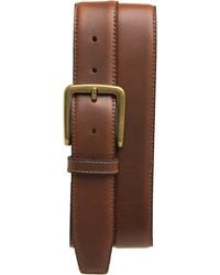 Frye - 35mm Stitched Feather Edge Leather Belt - Lyst