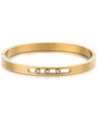 Adornia - Tarnish Resistant Cubic Zirconia Bangle Bracelet - Lyst