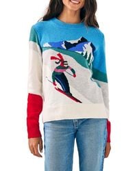 Faherty - Crewneck Merino Wool Blend Sweater - Lyst