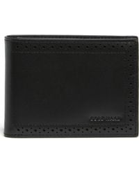 Cole Haan - Brogue Leather Passcase Wallet - Lyst