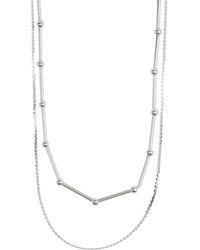 Nordstrom - Mixed Layered Chain Necklace - Lyst