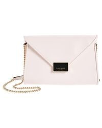 Kate Spade - Anna Medium Envelope Leather Convertible Clutch - Lyst
