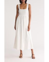 Wayf - Smocked Fit & Flare Sundress - Lyst