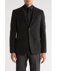 John Varvatos - Houndstooth Cotton Blend Two-Button Sport Coat - Lyst