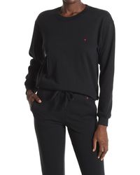 whistles heart embroidered sweatshirt