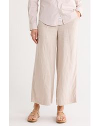 Frank & Eileen - Pull-On Wide Leg Cotton Pants - Lyst