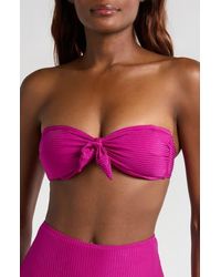 lemlem - Ava Bandeau Bikini Top - Lyst