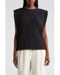French Connection - Padded Shoulder Crepe Tank - Lyst