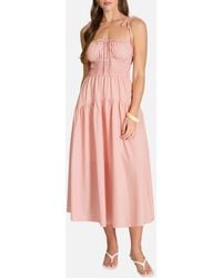 Blu Pepper - Stripe Tiered Midi Sundress - Lyst
