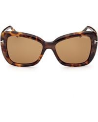 Tom Ford - Maeve 55Mm Gradient Butterfly Sunglasses - Lyst