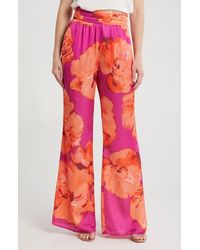 Ramy Brook - Robin Floral High Waist Wide Leg Pants - Lyst
