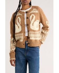 Blu Pepper - Swan Button Cardigan - Lyst
