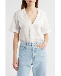 FRAME - The Sailor Button-Up Top - Lyst