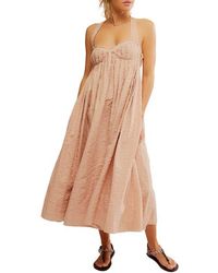 Free People Poppy Midi in Metallic | Lyst