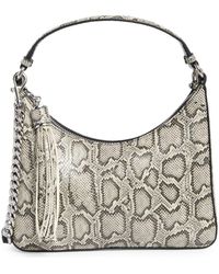 Rebecca Minkoff - Snakeskin Print Leather Mini Hobo Bag - Lyst