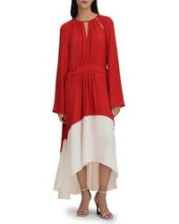 Reiss - Luella Colorblock Long Sleeve Dress - Lyst
