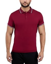 Xray Jeans - Texture Cotton Knit Polo - Lyst