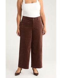 Wit & Wisdom - Emma 'Ab'Solution Patch Pocket High Waist Wide Leg Corduroy Pants - Lyst