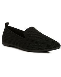 LONDON RAG - Akili Textured Knit Pointed Toe Flat - Lyst