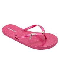 Bebe - Glittery Thong Sandal - Lyst