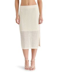 Steve Madden - Open Knit Midi Skirt - Lyst