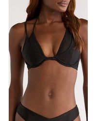 Kulani Kinis - Layered Mesh Underwire Bikini Top - Lyst