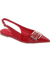 BERNESS - Buckle Slingback Pointed Toe Flat - Lyst