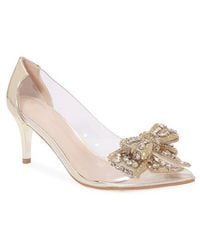 BERNESS - Nala Rhinestone Clear Pump - Lyst