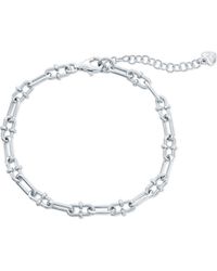 Simona - Paper Clip Chain Bracelet - Lyst