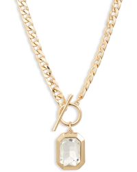 Nordstrom - Cz Toggle Chain Link Necklace - Lyst