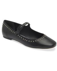 Avec Les Filles - Adelle Studded Mary Jane Flat - Lyst