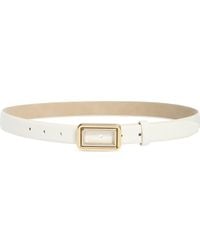 Steve Madden - Two-Tone Buckle Textured Faux Leather Belt - Lyst