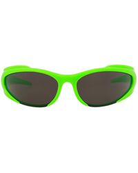 Balenciaga - 80mm Wrap Sunglasses - Lyst