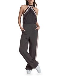 Reiss Margot-lurex Jumpsuit Navy Navy 