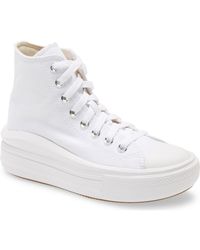 Converse - Chuck Taylor All Star Move High Top Platform Sneaker - Lyst