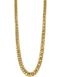 Adornia - Water Resistant Cuban Chain Necklace - Lyst
