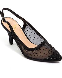 Lady Couture - Embellished Slingback Pointed Pumps - Lyst