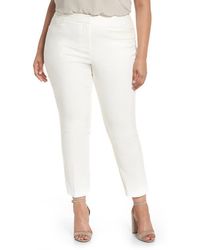 Vince Camuto - Stretch Cotton Blend Ankle Pants - Lyst