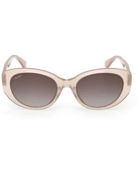 Max Mara - 54Mm Round Sunglasses - Lyst