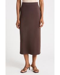 Vince - Pull-On Midi Skirt - Lyst