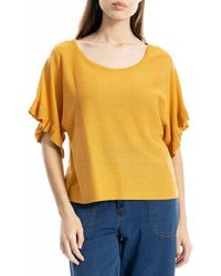 Max Studio - Flutter Sleeve Sweater - Lyst