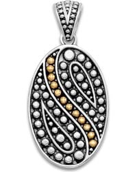 Samuel B. - Sterling Silver 18K Gold Dot Pendant - Lyst