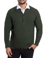 Xray Jeans - Rib Quarter Zip Sweater - Lyst