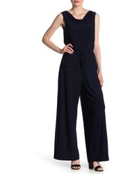 Vince Camuto Sleeveless Cowl Neck Jumpsuit In Nvy At Nordstrom Rack - Blue