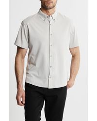 Jachs New York - Short Sleeve Stretch Oxford Button-Up Shirt - Lyst