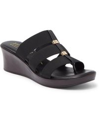Women's Italian Shoemakers Wedge sandals from $30 | Lyst