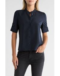 FRAME - The Frankie Puff Sleeve Shirt - Lyst